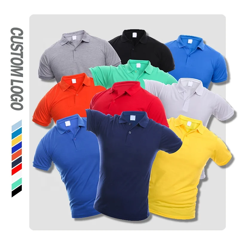 

Factory Cheap Price Polo T-shirt Soft Cotton quick dry Custom Embroidered Unisex Sport Polo Shirts