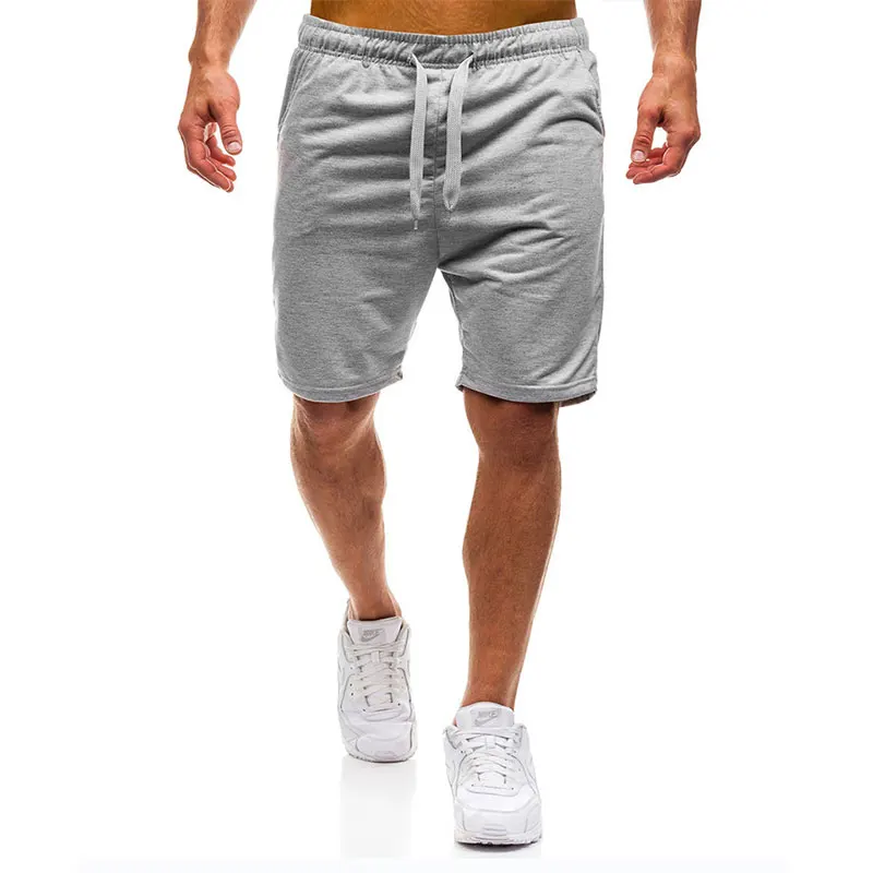 

Custom Logo Sportswear Plus Size Sweatpants Comfortable Casual Beach Shorts Breathable Solid Color Mens Gym Shorts, Blue red black gray dark gray