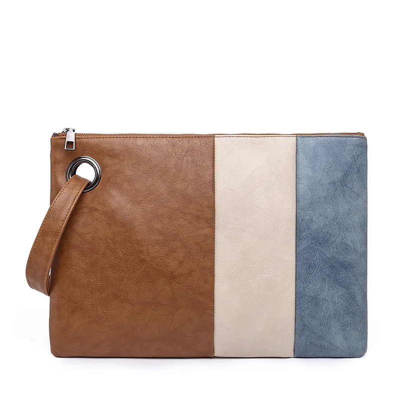 

Fashion women clutch PU leather envelope bag wristlet bags female casual small handbags day pouch purse, 6 colors