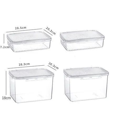 

New Design Airtight refrigerator storage box Kitchen Fridge Organizer Bins Fridge Storage Containers Organizer