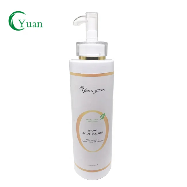 

Natural snow skin whitening L-glutathione with arbutin bleaching body lotion, White color