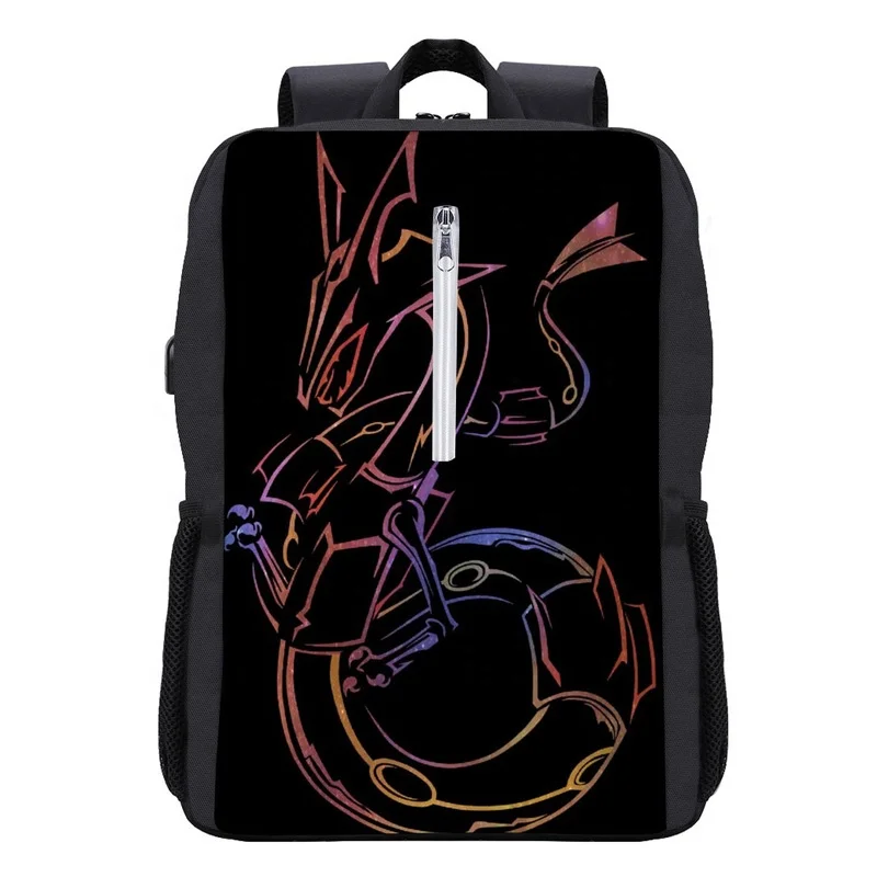 

Low MOQ Custom Your LOGO Printed USB Backpack High School Kids Student Laptop Bag Bookbags Teenagers Travel Backpacks