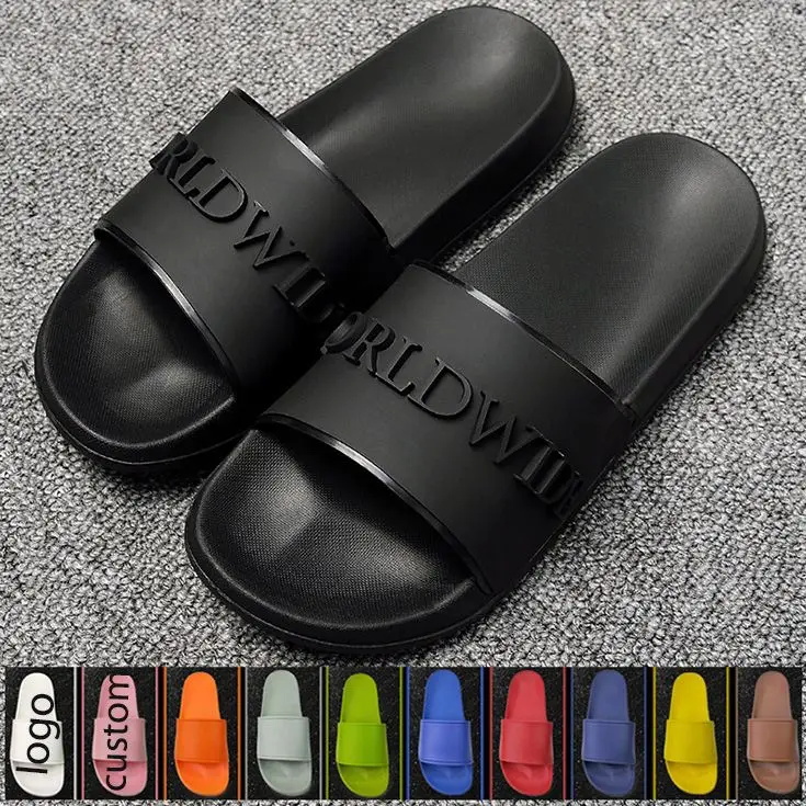 

MYSEKER High Quality Recycled Slippers Chancletas De Bebe Rv Slide Out Fashion Trend Chinelo Personalisado Holographic Luofu, Customized color