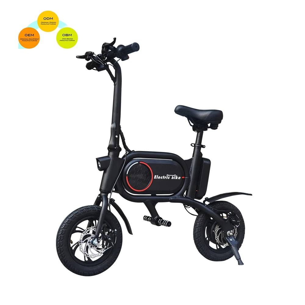 

Alucard off road electric scooter folding electric bike mobility scooter 350W motor two wheels adult bicycle, Black