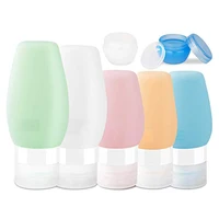 

NINE BLOOM Travel Leak proof travel shampoo bottle kit BPA Free refillable squeeze silicone travel bottle 90ml 3oz