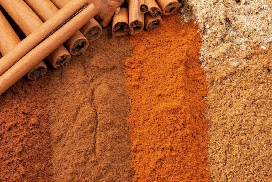 Various culinary applications of cinnamon spice in both sweet and savory dishes