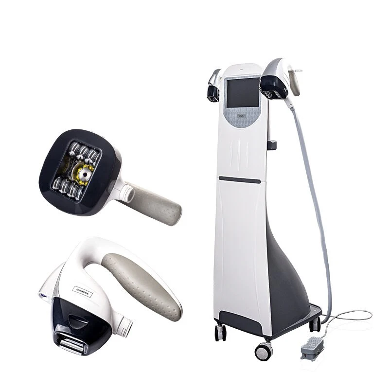 

2021 latest system velasha fat removal Skin lifting Slimming shaping RF cellulite removal machine, White/ blue