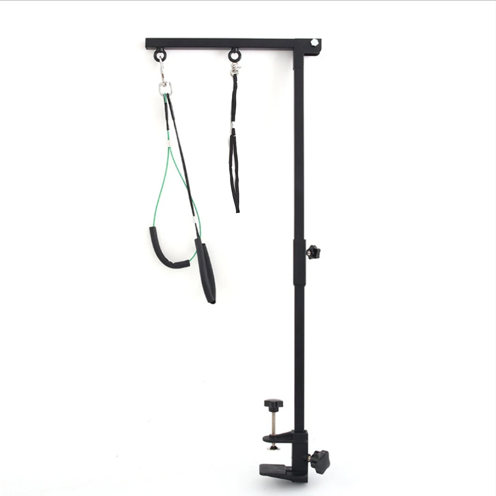

Foldable Pet Grooming Arm with Clamp Adjustable Loop No Sit Haunch Holder for Large Small Dogs