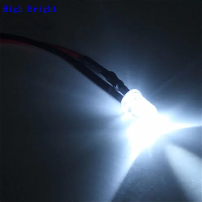 Blinking led Pre Wired DC 9 12V 3 5 10mm Water Clear LED Diodes White Red Blue Green Light Wholesale