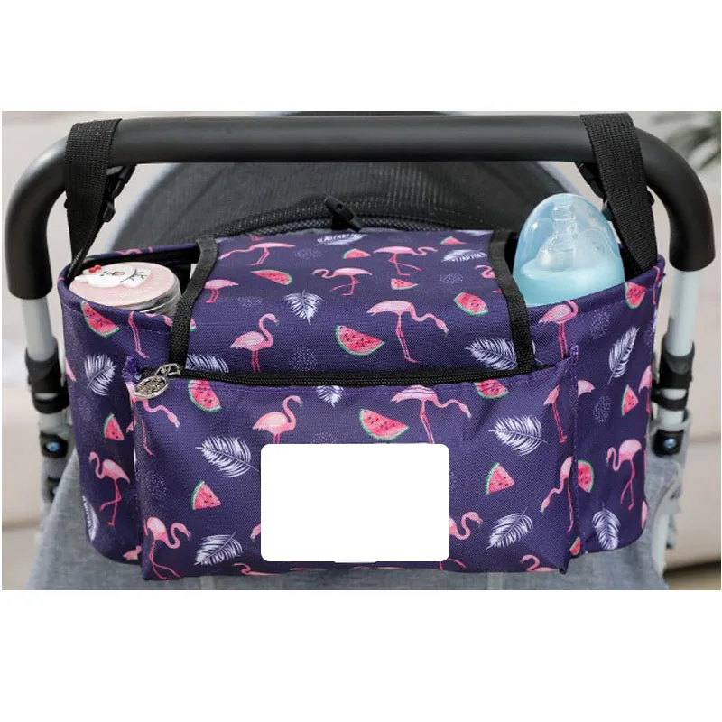 

Modern design cute print design baby diaper storage bag stroller organizer