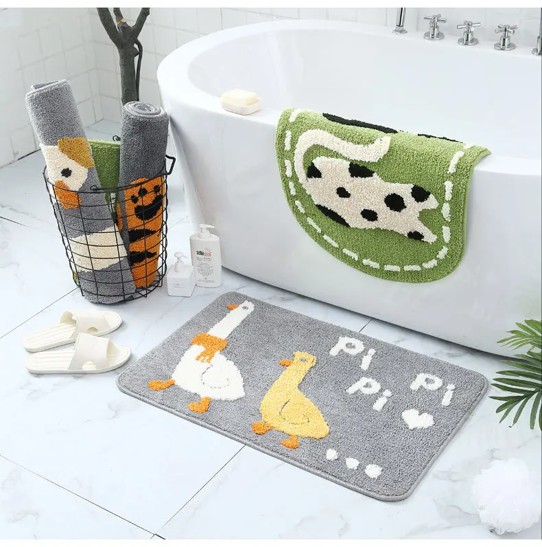 

i@home microfiber luxury absorb cartoon cute animal absorbents home baby bath anti slip mat, Kinds of colors