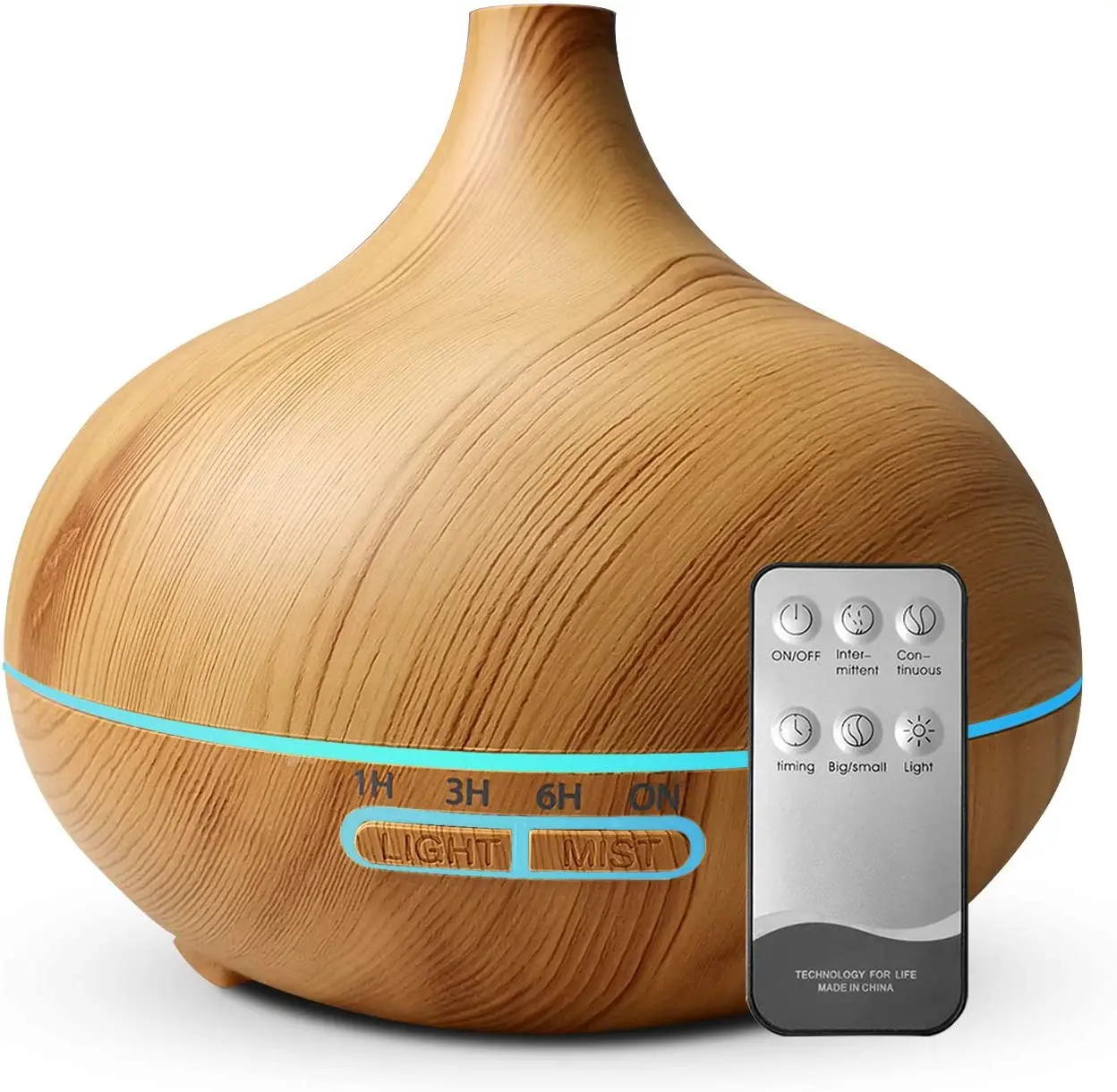 

Morden Style 400ml Wood Grain Yoga Home Spa Ultrasonic Aromatherapy Humidifier Gift Essential Oil Diffuser With 7 Color Led