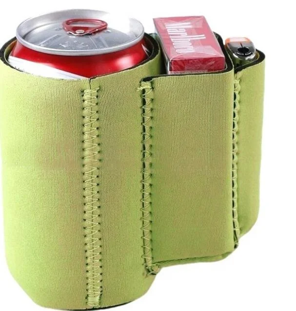 

Can Cooler Sleeve Neoprene Beer Coolers have pocket