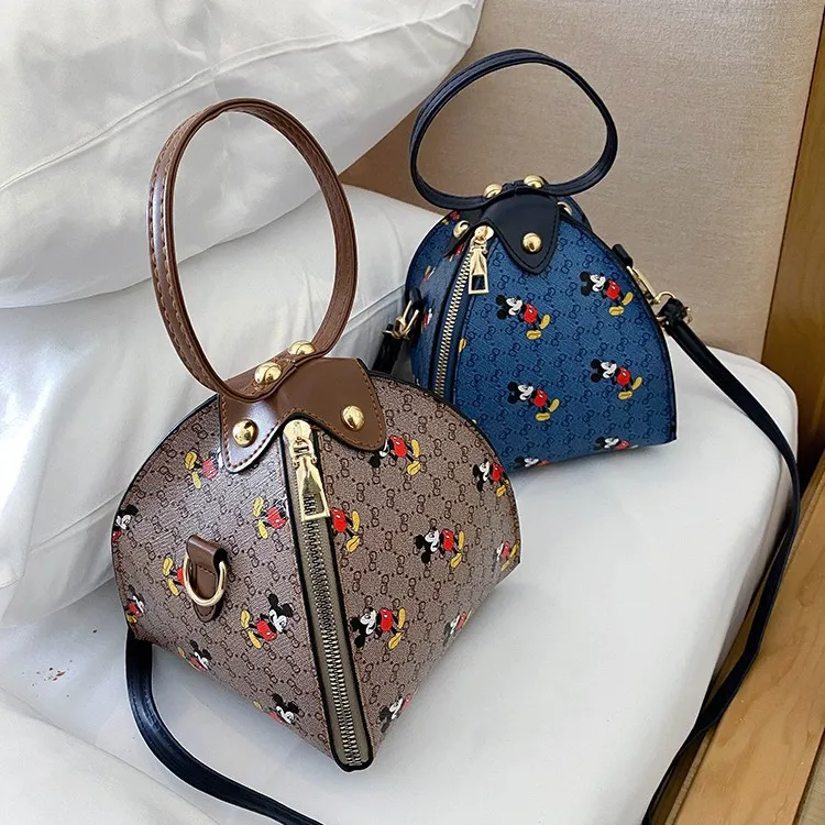 

New Mickey Lantern Women's Bag 2021 New Korean Style Shoulder Bag Fashion All-match Diagonal Handbag