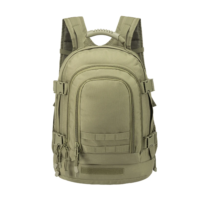 

Ship from USA Outdoor Expandable 39L-64L Poly Large Military Tactical Backpack Bug Out Bag With Waist Strap 2 Rows Molle Webbing, Od green