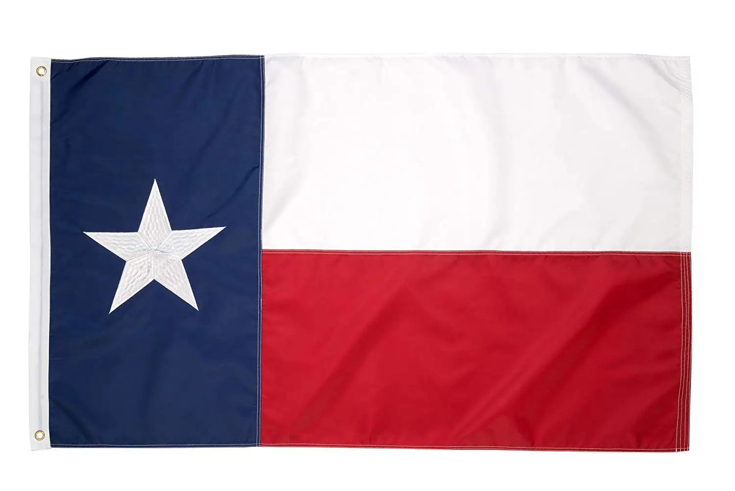 德克萨斯州国旗 3x5 英尺刺绣星星缝制条纹旗帜 210d 牛津尼龙