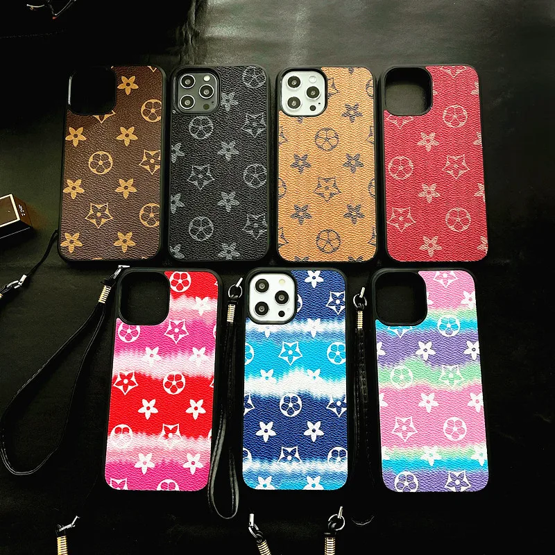 

New Hot Selling for iPhone 11 12 Luxury Leather Back Cover Fashion Phone Case with Classic Designs x xs xr xsmax 7plus note20