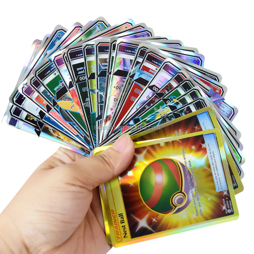 

Free Shipping for Pokemon Trading Paper Card Game Card GX EX MEGA Energy Trainer Cards 120pcs