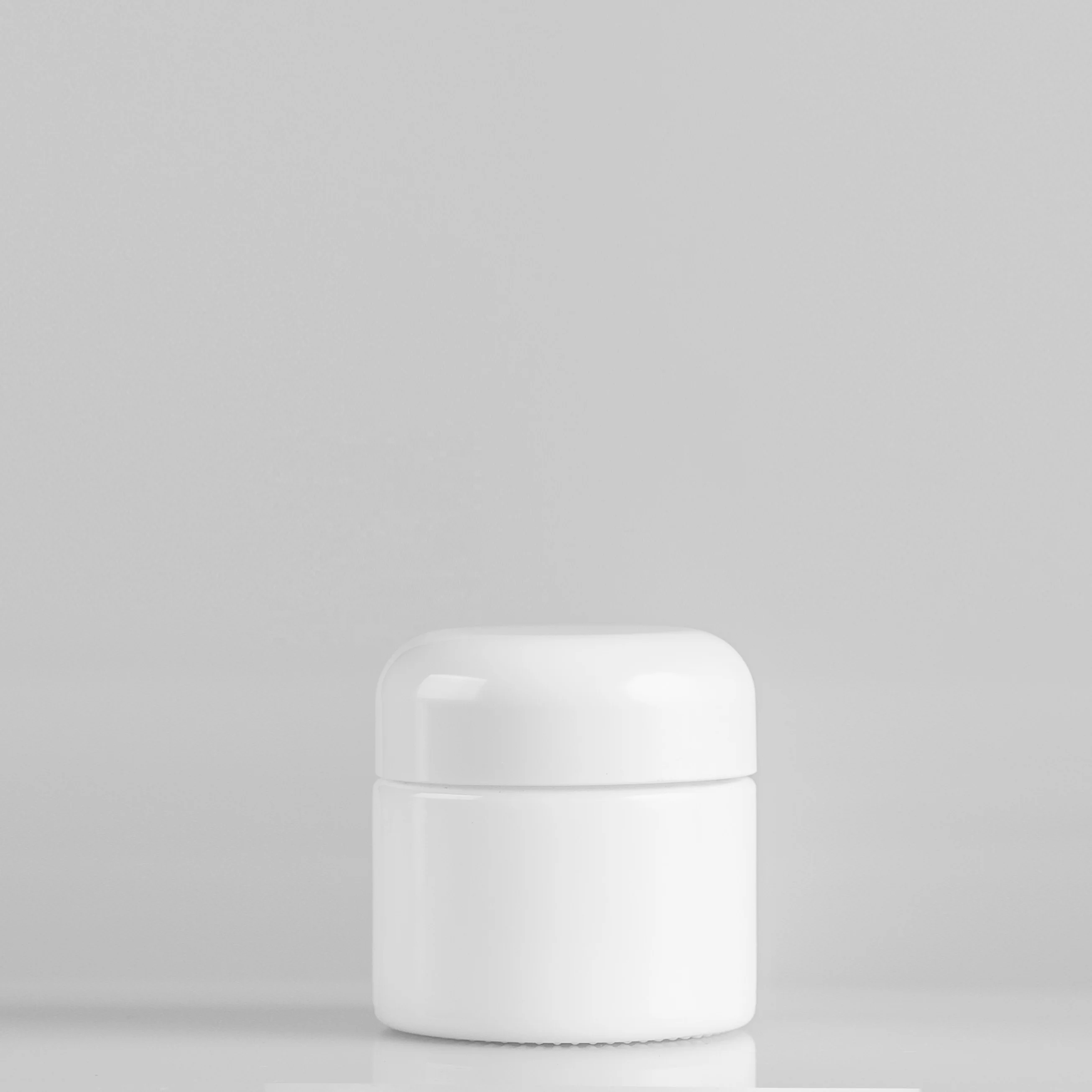 
Stock 50g Cosmetics Opal Glass jar for cream packaging from China manufactory 