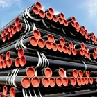 Hot Sell Schedule 40 Construction Reasonable Mild Black Low Carbon Welded Steel Erw Pipe Round