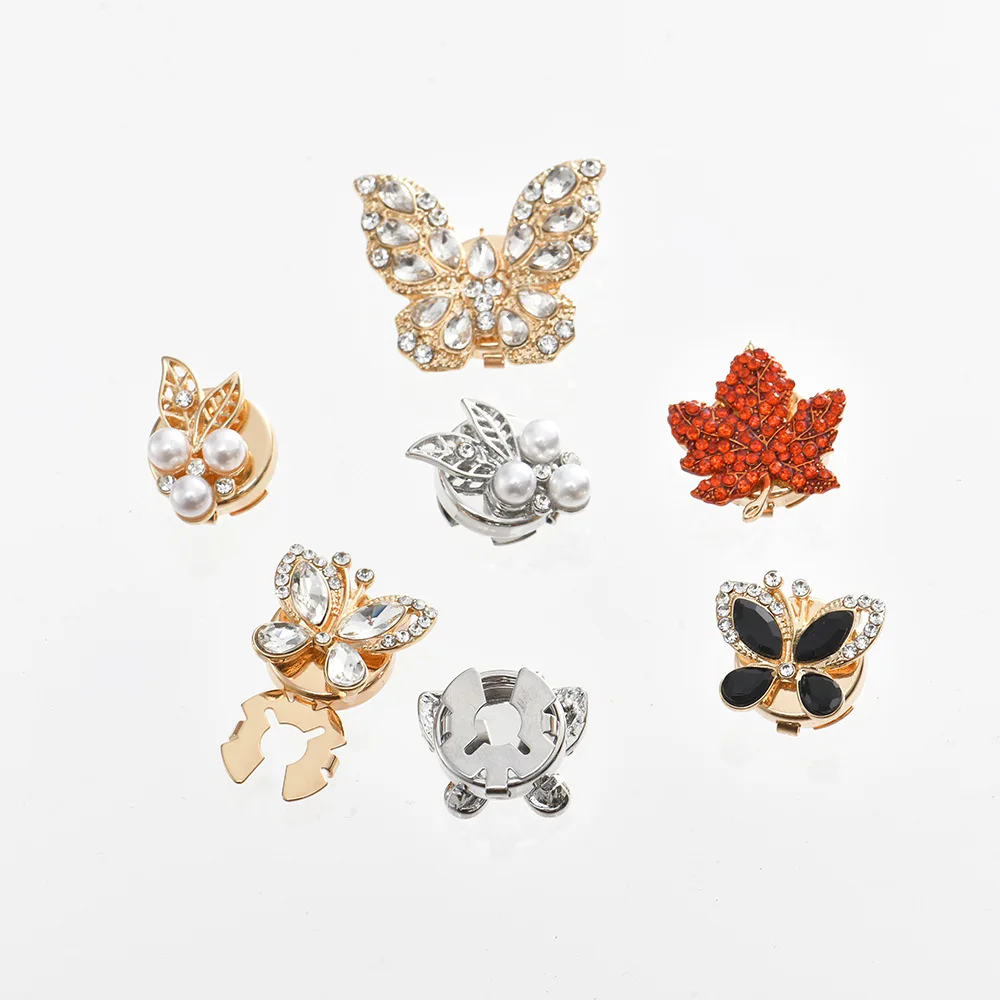 JFRB132 Custom Butterfly Button Cover Elegant Cufflinks Fashion Jewelry Button Covers For Women Shirts