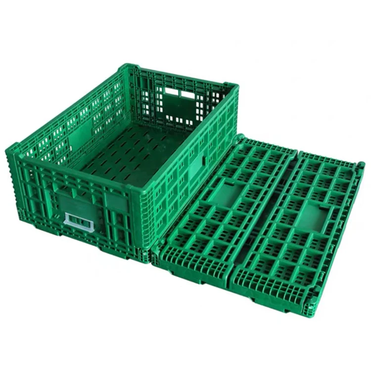 

Uni-Silent Plastic Crates Stackable Collapsible Folding Crate Moving Crate Stacking Fruit Vegetable Baskets LK604022W
