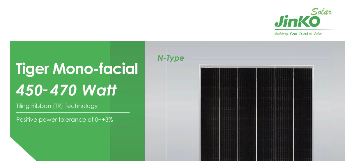 grade b jinko mono facial solar module 460w 465w pv panel