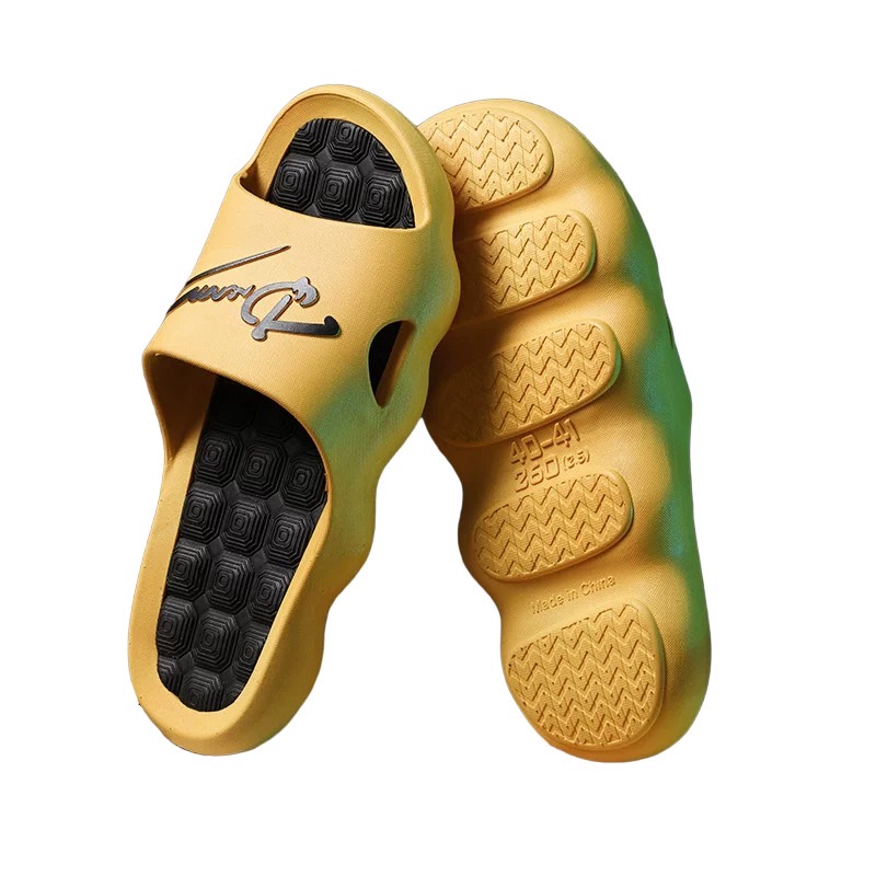 

PVC Comfortable Custom Unisex Anti-slip Luxury Slippers Footwear Summer Hot Sale Beach Shoes Designer House Sandals, White,black,yellow