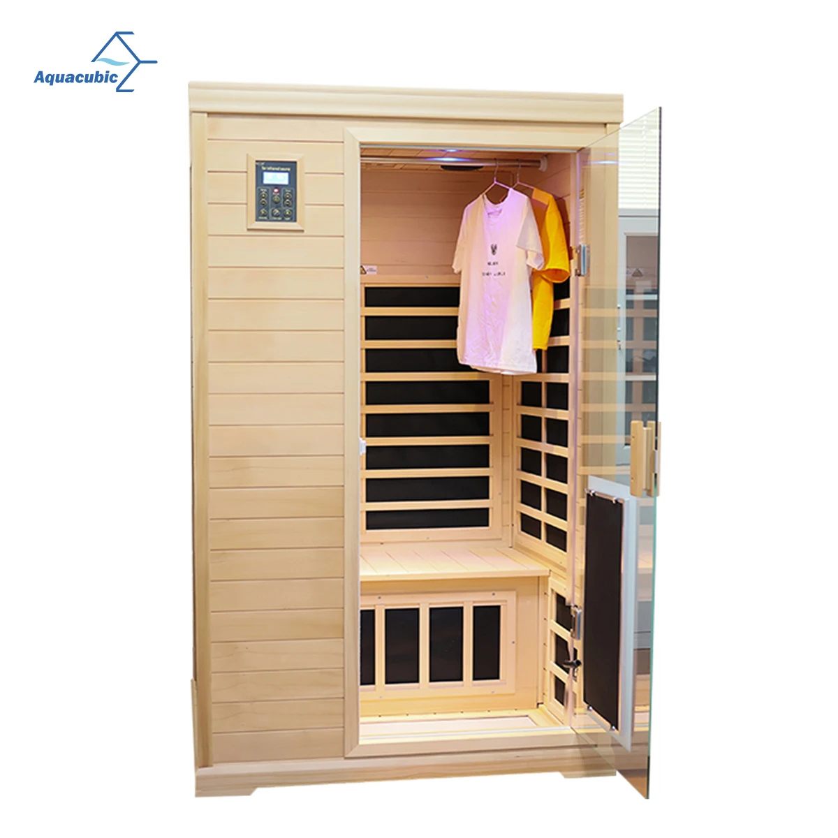 

Ready to ship Hemlock wood far infrared sauna room hotsale dry sauna