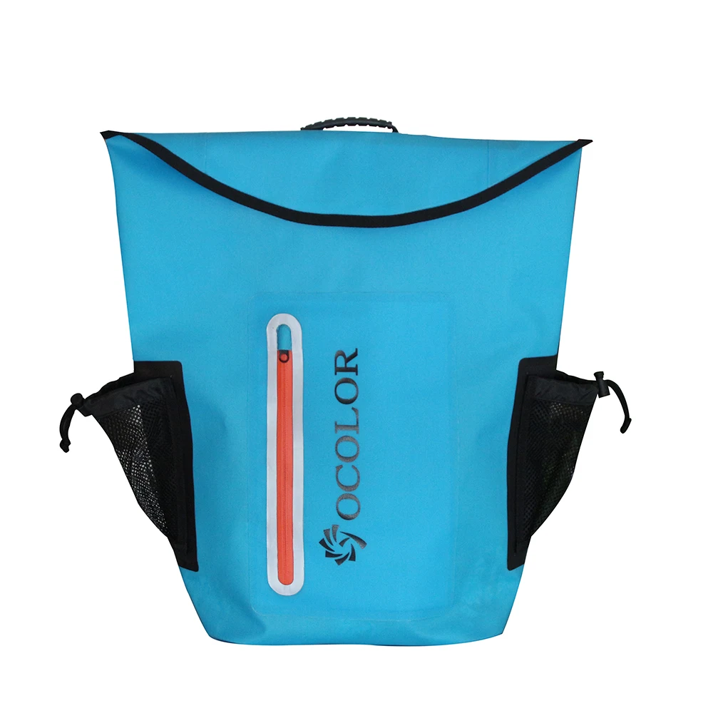 

Hiking Travel Custom Logo Backpack Camping Waterproof Tarpaulin Pack Outdoor Roll Top Dry Bag Foldable Waterproof Backpack