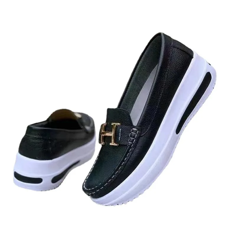 

Comfortable air sole high quality leather upper casual white cheap nurse shoes, Many colors