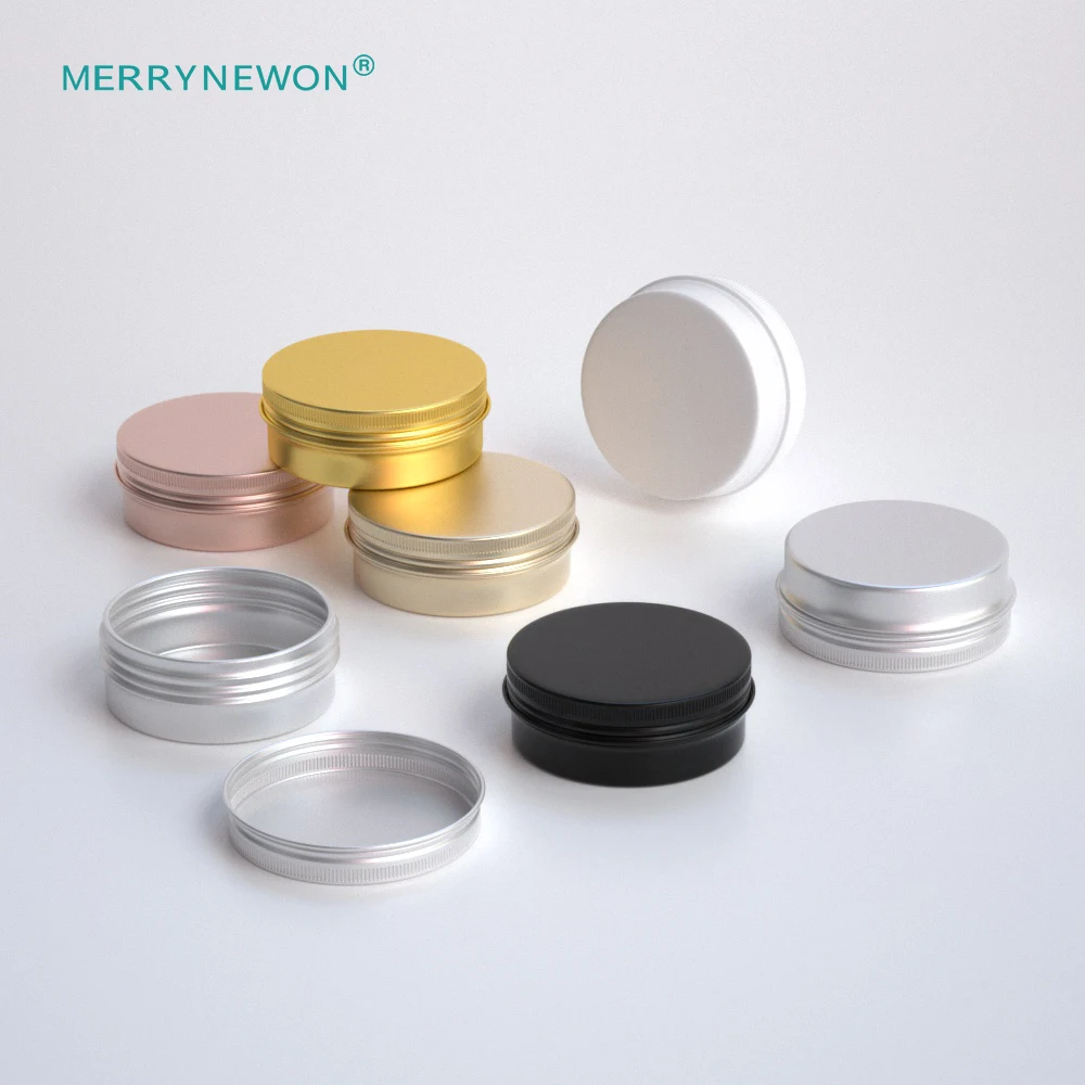 

merrynewon 30ml 1oz matte pink hand body cream cosmetic face cream metal tin packaging aluminum jar