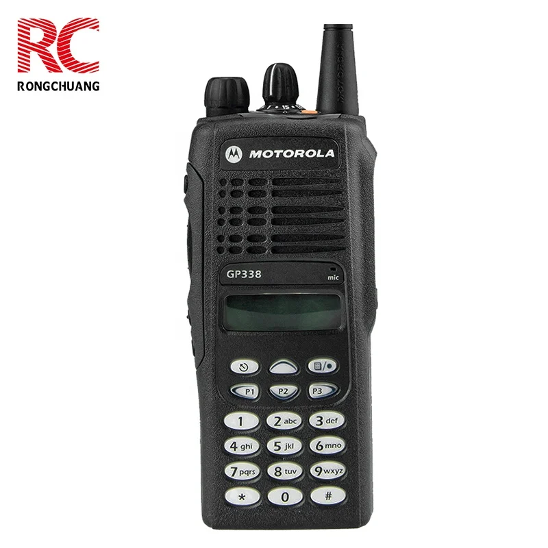 Motorola Walkie Talkie GP338 Motorola HT1250 With Private Line and MDC 6 Buttons