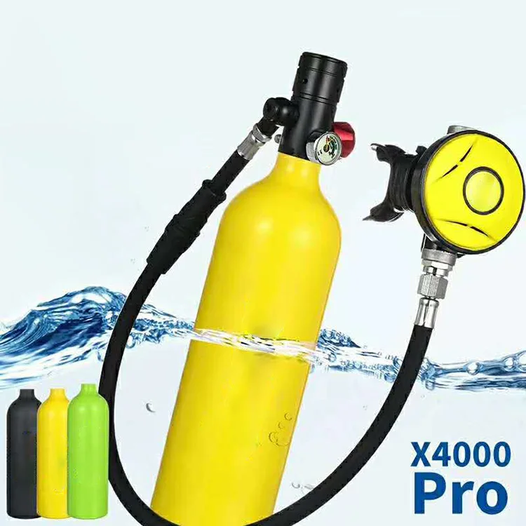 Reusable Diving Breathing Gas Cylinder 1l Scuba Diving Tank Equipment ...