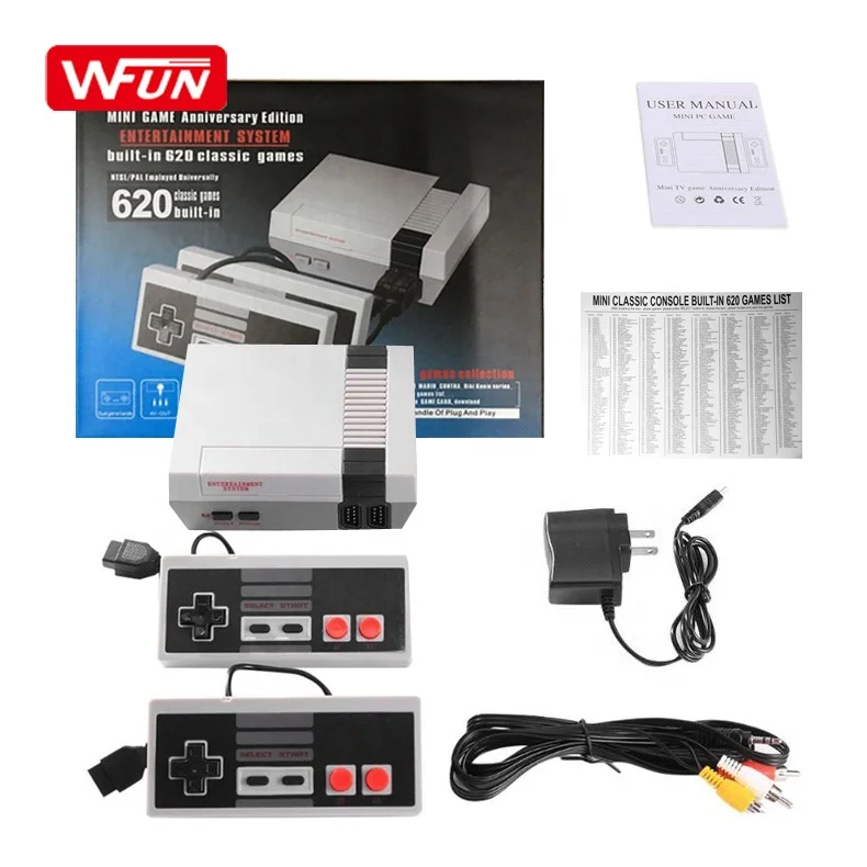 Best Retro Childhood TV PAL&NTSC Mini Video Handheld Game Console For Nintendo N E S Built-in 620 Classic Games