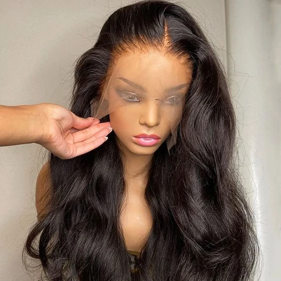 

Mink Brazilian Human Hair Lace Front Wigs For Black Women Body Wave Virgin Hair Extensions Lace Frontal Wig Natural Double Drawn