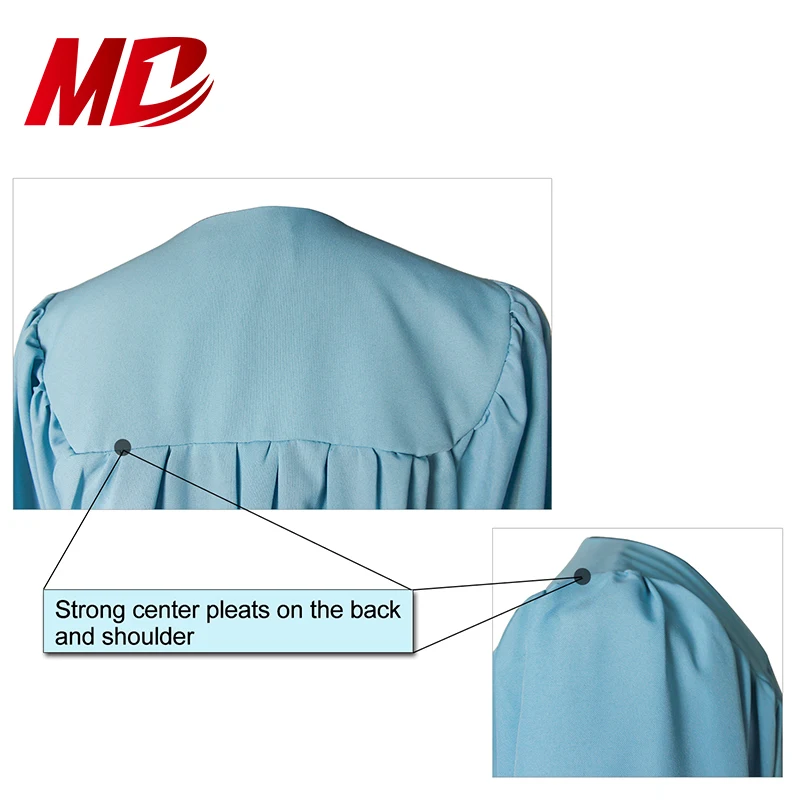 
Economy Bachelor Graduation Cap and Gown Matte Sky Blue 