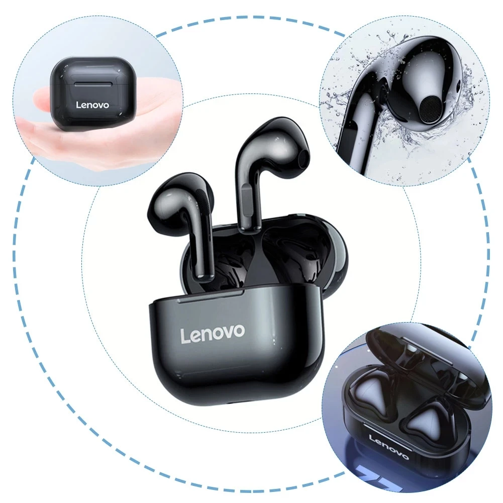 

Original Lenovo LP40 TWS Wireless Earphone Bluetoot 5.0 Headset Stereo Bass Earbuds Noise Reduction Touch Control Headphones