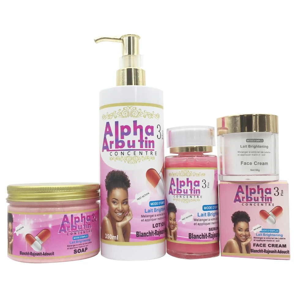 

Alpha Arbutin Concentre 3 Plus Whitening Set Glutathione Collagen Brightening Skin For Half Cast Skin Remove Hyperpigmentation