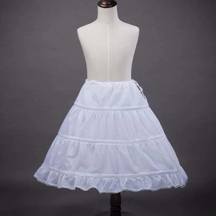 Princess Girls A-Line 3 Hoops 55cm 65cm One Layer Kids Crinoline Petticoat Underskirt