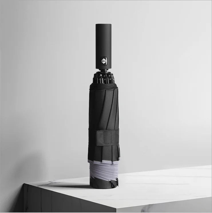 
Business gifts 3 fold Reverse Reflective light Automatic umbrella with Customer logo printing 