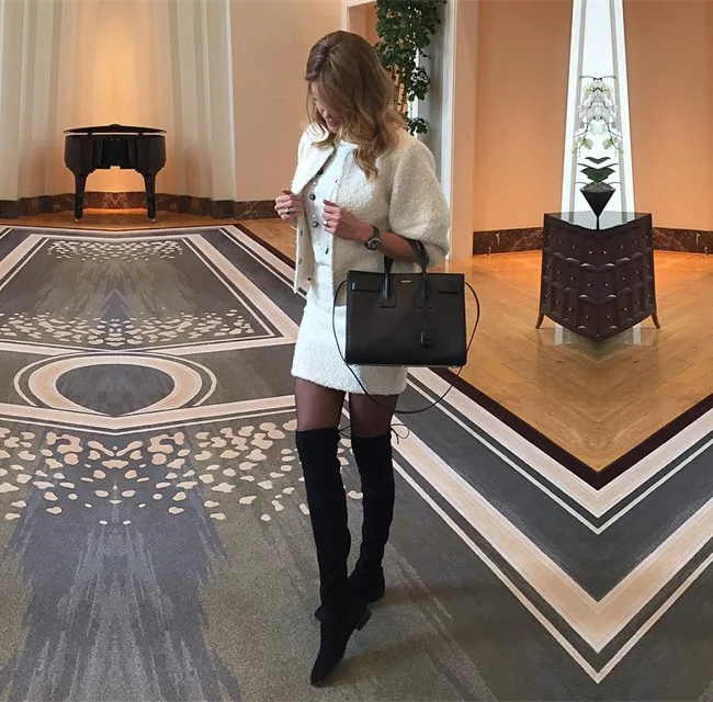 

Fashionable Designer Suede Women Non Slip Ladies Heels Thigh High Boots Shoes, Customized color