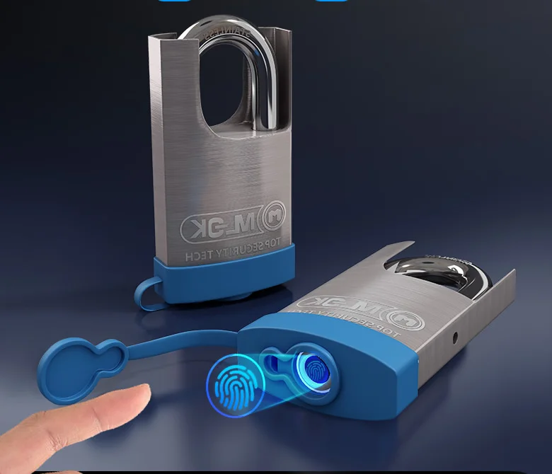 

MOK Waterproof electronic fingerprint padlock smart padlocks brass
