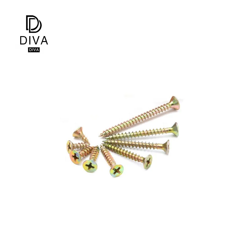 
Customized Best Quality Hot Dip Galvanized Drawing Alloy Steel Black Phosphated Chipboard Screws 