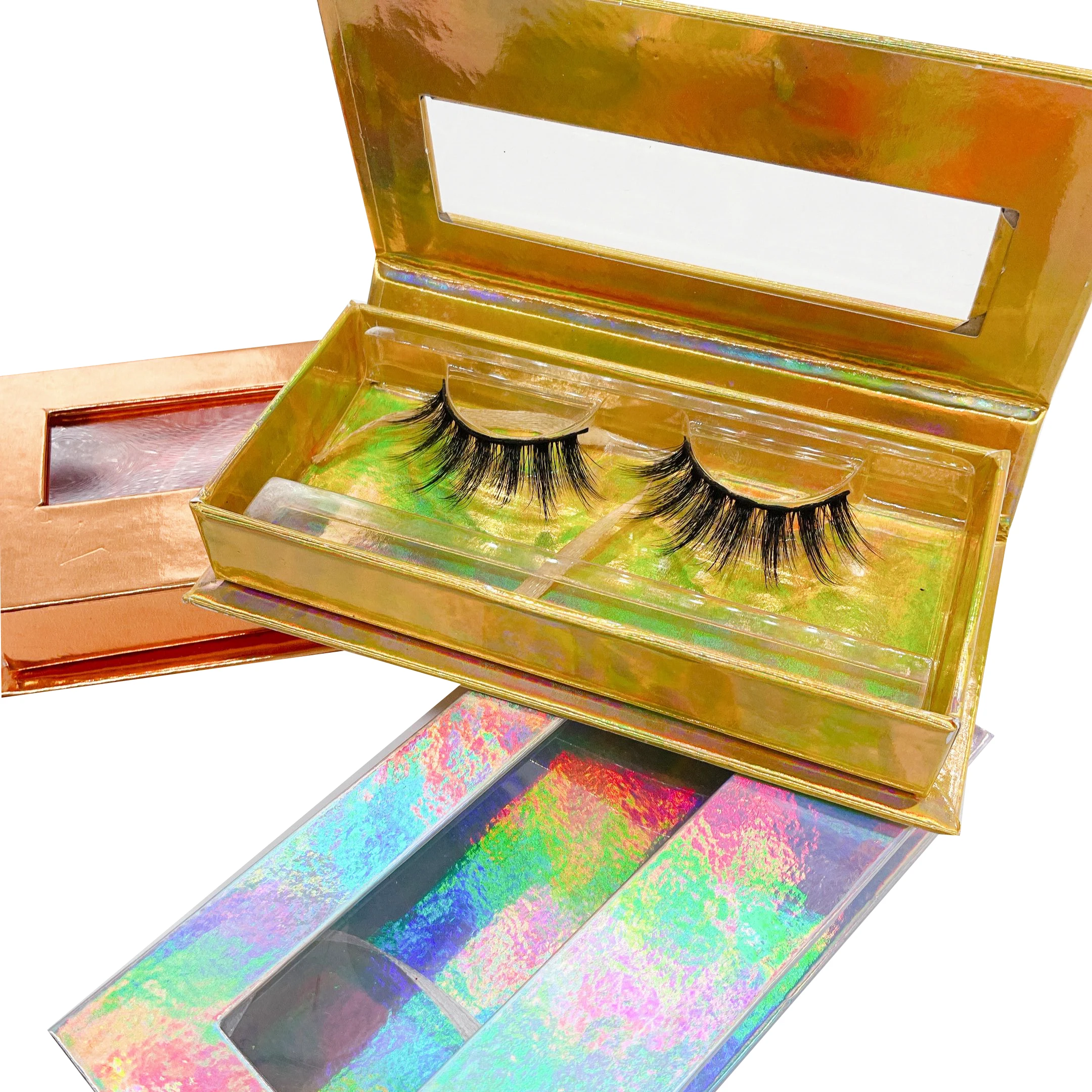 

2021 New Arrival 3D Silk Faux Mink Synthetic False Eyelashes Wholesale, Black color