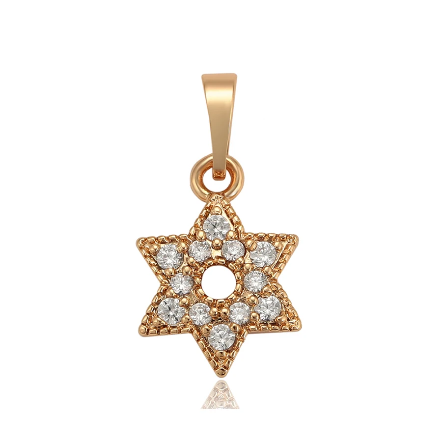 

34878 Xuping laseat elegant polygon shape pendant gold plated pendant women jewelry