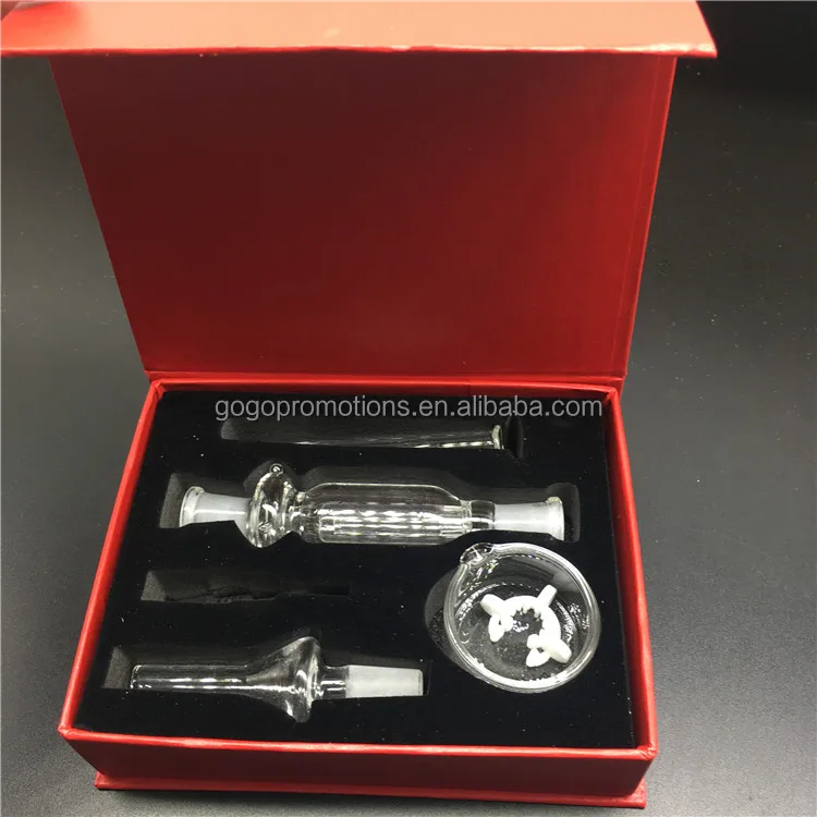 

2021 New Arrival Hot selling gift box glass and smoking sets nectar pipes collectors with 10mm steel nail