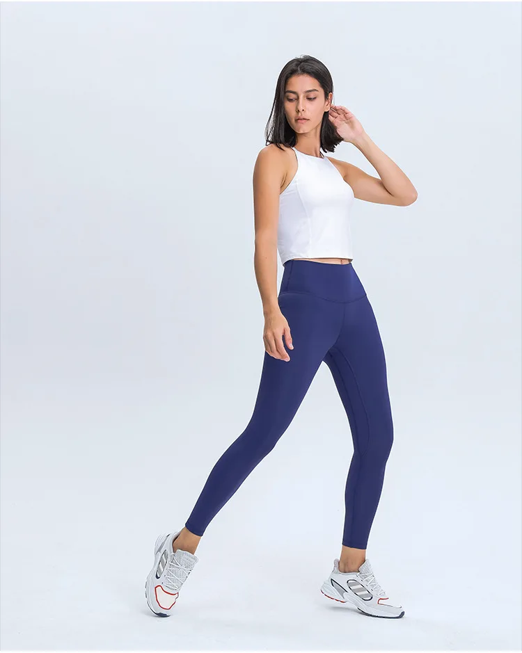 

80% Nylon 20% Spandex Women Nude Feeling Stretch Leggings Workout Fitness Gym Wear athletic Hip Lifting High Waist Yoga Pants