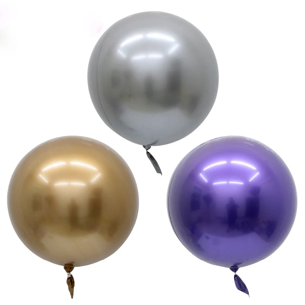Ballons Metalliques Chromes 18 Pouces 5 Pieces En Forme Ronde Fournitures De Decoration Pour Mariage Anniversaire Romantique Vente En Gros Buy Bobo Ballons Bulle Ballons Chrome Metallique Ballons Product On Alibaba Com