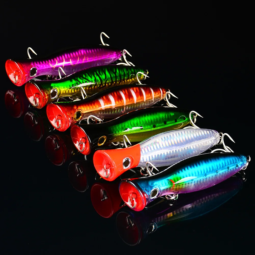 

Big game tackle trolling artificial hard bait 13CM 43G saltwater offshore ocean topwater fishing GT tuna popper, 6 colors